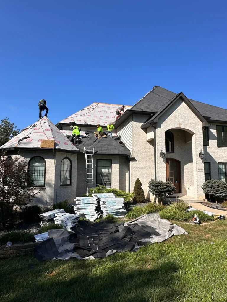 In progress roof installation in Lake St. Louis