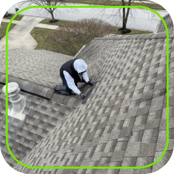 roofer repairing roof